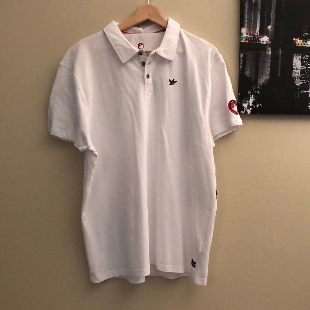 NWT Men's Canada Weathergear White Collared Shirt in Size XL 100% Cotton